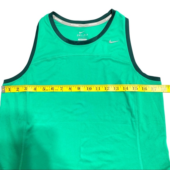 Nike Green Dri-Fit Sleeveless Running Tank Top Size Large - Picture 9 of 10